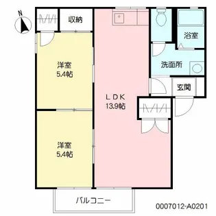 フォーレスト高須 A棟【2階】の間取り
