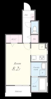 PAX K (パークス ケー)【1階】の間取り