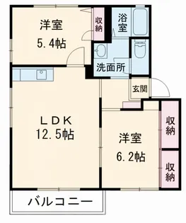 アクシス本城B【2階】の間取り
