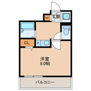 ヴィラアカデミア【6階】の間取り