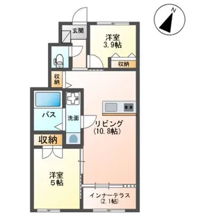ラグーナ青葉台【1階】の間取り