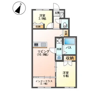 ラグーナ青葉台【1階】の間取り