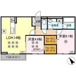 サンク【202号室】の間取り