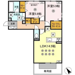 サンク【101号室】の間取り