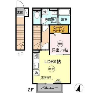 喜宝 KANDA【2階】の間取り