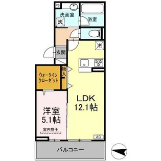HABITAT YOSHINO【3階】の間取り