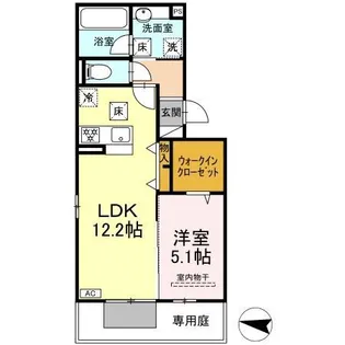 HABITAT YOSHINO【1階】の間取り