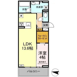 HABITAT YOSHINO【3階】の間取り
