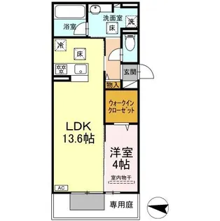 HABITAT YOSHINO【1階】の間取り