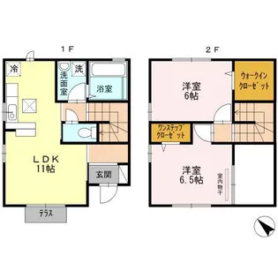 ベルドミールB棟【1階】の間取り