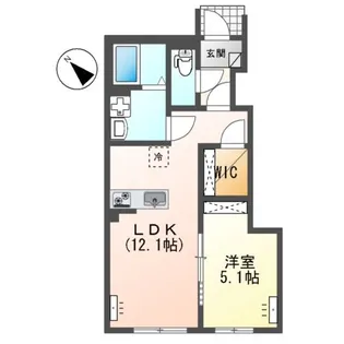 南区下石田2丁目アパート A棟【108号室】の間取り