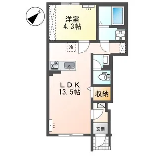 南区下石田2丁目アパート B棟【101号室】の間取り
