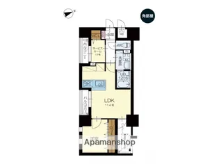 アースコートY’sシティ室町【6階】の間取り