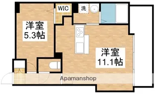 アースコートY’sシティ室町【6階】の間取り