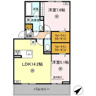 NEST PIECE 原町【3階】の間取り