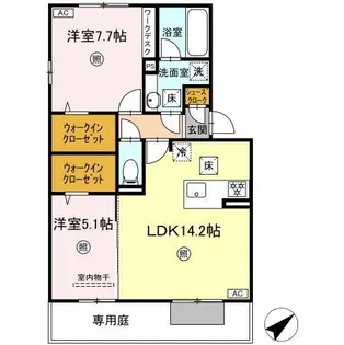 NEST PIECE 原町【1階】の間取り