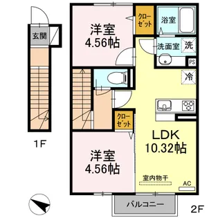 ゆららⅢ【2階】の間取り
