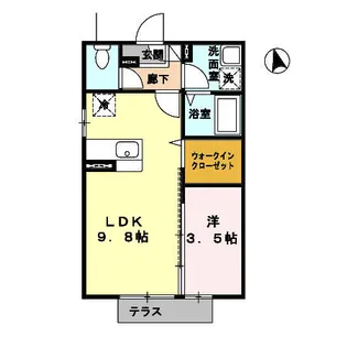 サニーコート尾倉【1階】の間取り
