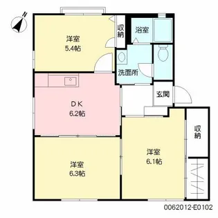 ファーネス E棟【1階】の間取り