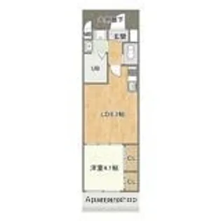 コンダクトレジデンスFUTAJIMA【704号室】の間取り