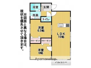 プチメゾン茶屋町Ⅰ【1階】の間取り