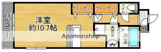 コスモス大里【4階】の間取り