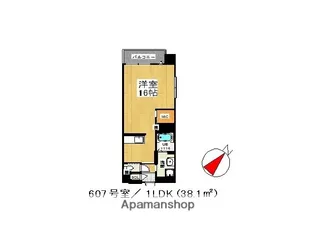 ウィングス戸畑【207号室】の間取り