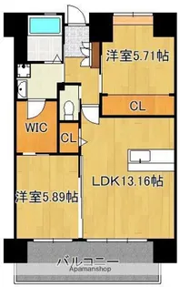 LEGEND高見【1011号室】の間取り
