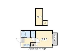 パレス南王子【1階】の間取り