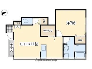 ファミリーヒルズ星ヶ丘Ⅰ【102号室】の間取り