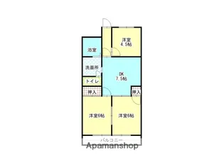 ギャラン春の町【10階】の間取り