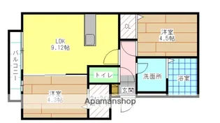 プレジャーライフYUZU【103号室】の間取り