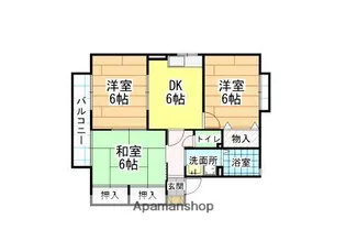 セジュールK B棟【102号室】の間取り
