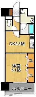 ニューシティアパートメンツ南小倉Ⅱ【1008号室】の間取り