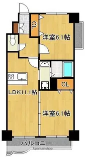 ニューシティアパートメンツ南小倉Ⅰ【907号室】の間取り