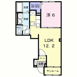 ラ・ポーズ葛原【1階】の間取り