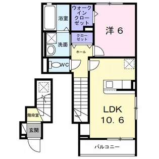 ラ・ポーズ葛原【2階】の間取り