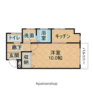 クリーク島瀬【702号室】の間取り