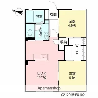 メゾン・ナンディナB棟【1階】の間取り