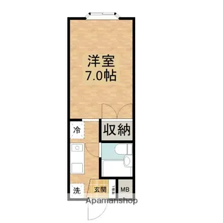 ベイプレイスマンション【208号室】の間取り