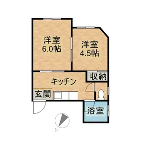 山本ビル【302号室】の間取り