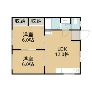 コーポ白石【101号室】の間取り