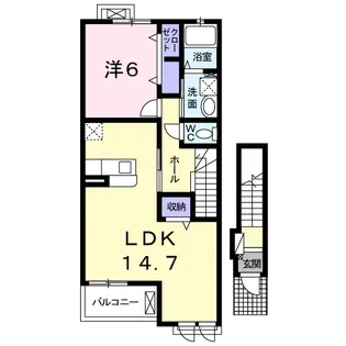 サニーヒルサイドⅡ【2階】の間取り