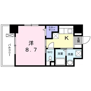 カーサ プリンセス【8階】の間取り