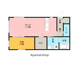 グランコート上町【101号室】の間取り