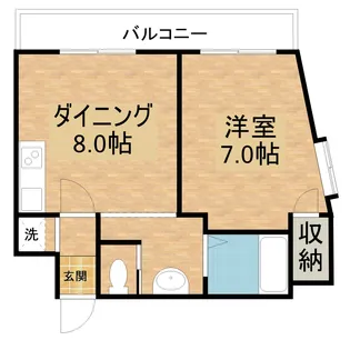ル・モント・ジョリ天満【501号室】の間取り