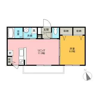 ヒルズコート【2階】の間取り