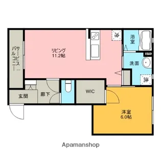 クレセント【103号室】の間取り