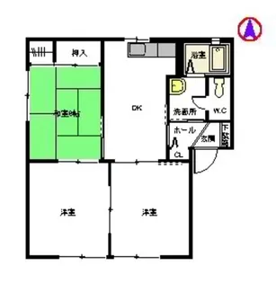 ドミールK A棟【1階】の間取り