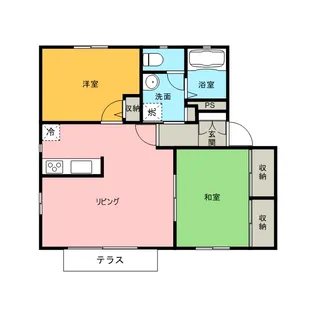 花ぞ野ローズガーデンH棟【2階】の間取り